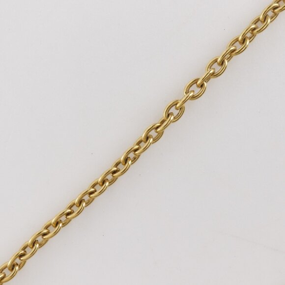 CHANEL Gold Logo Necklace